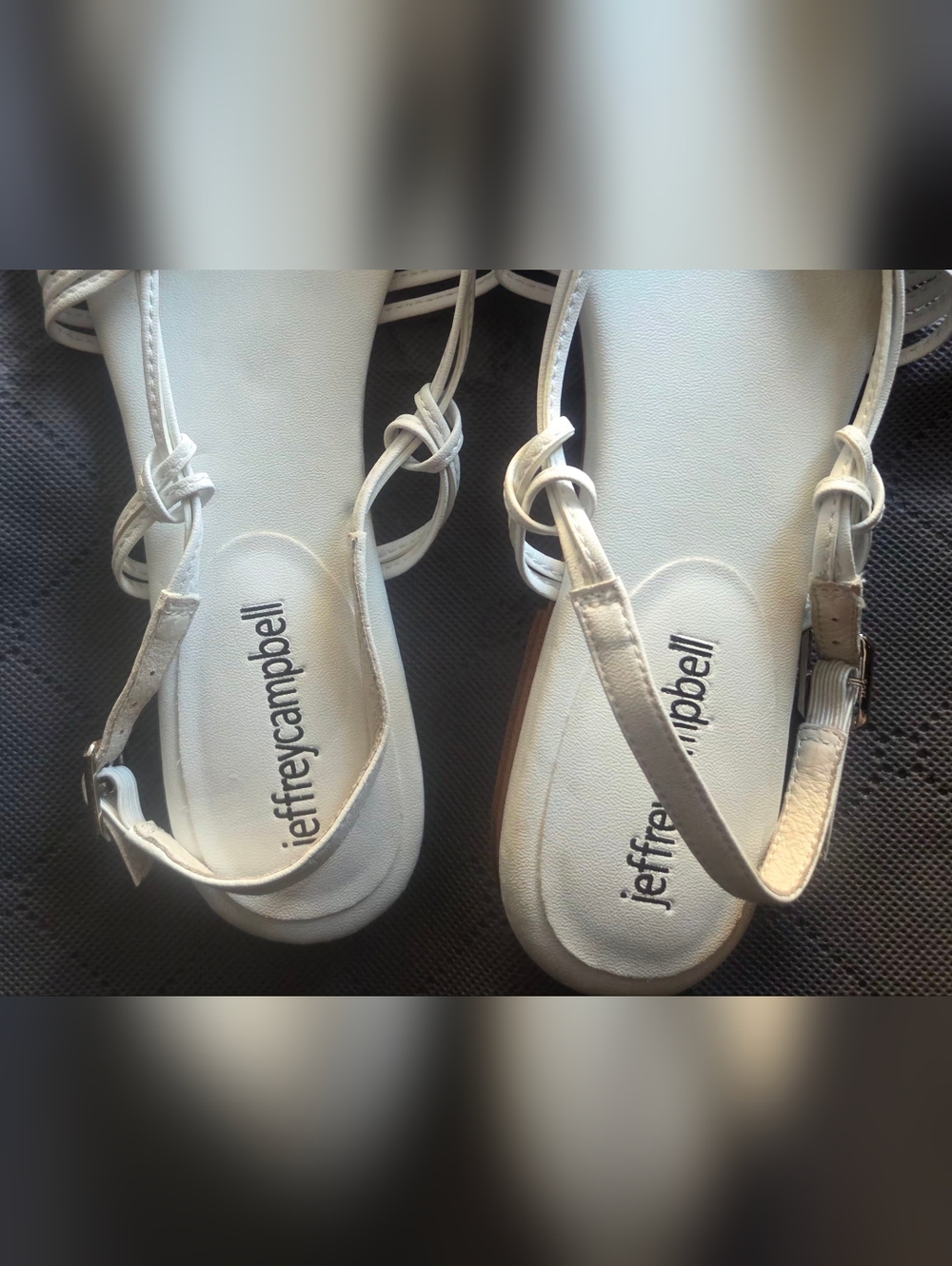 Jeffrey Campbell White Woven Pointed Slingback Flats - Picture 4 of 4